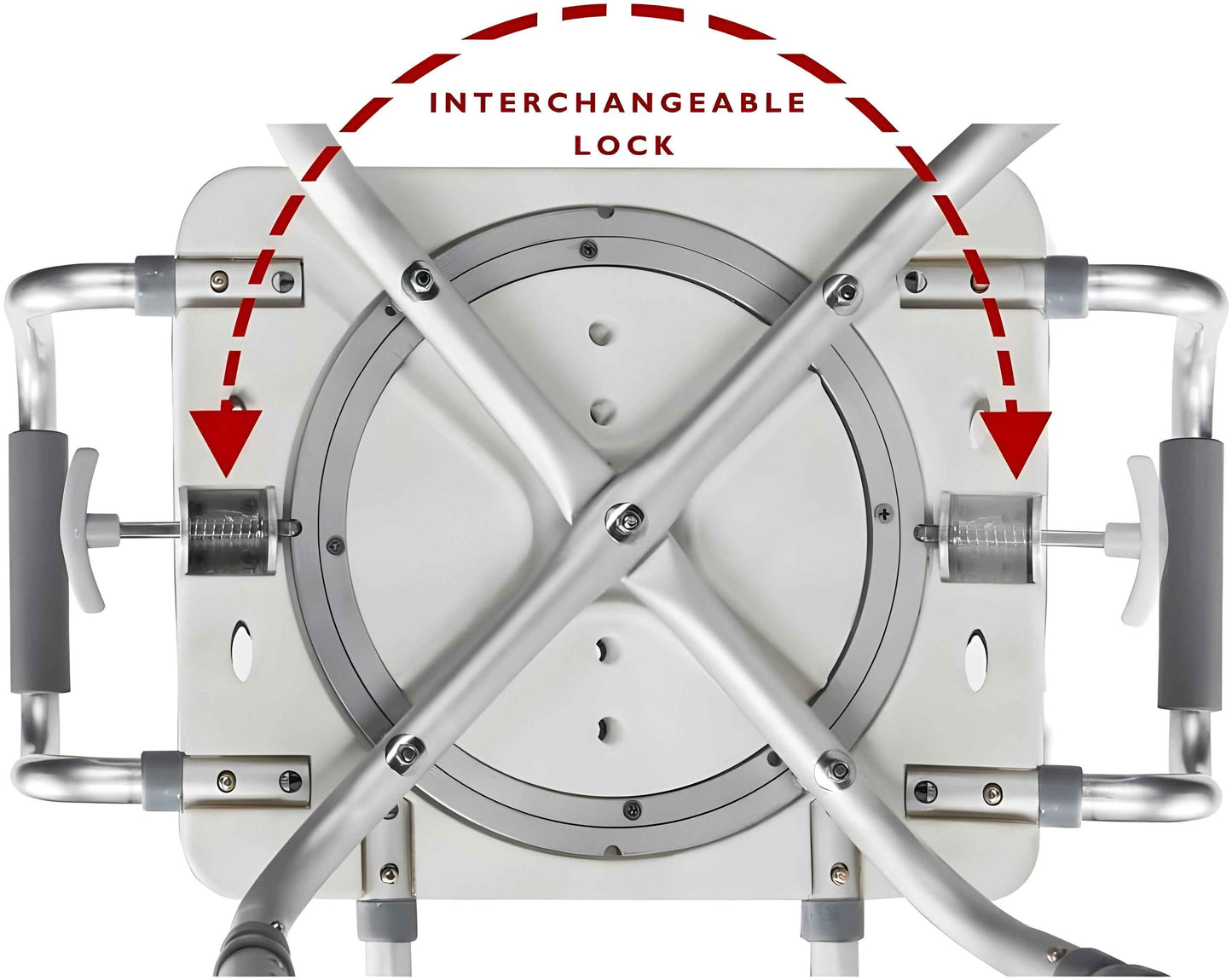 MOBB Swivel Shower Chair 3.0 – Rotating Seat with Handles for Safer Transfers - Care Made