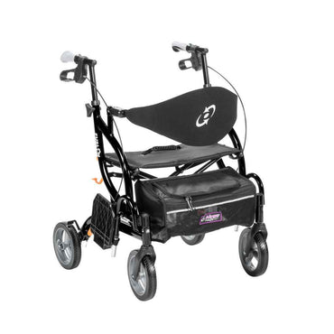 Airgo Fusion F20 Side-Folding Rollator & Transport Chair – 2-in-1 Hybrid