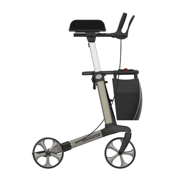 Rehasense NAVIGATOR champagne Large NRRCHL60 forearm rollator, complete right side view