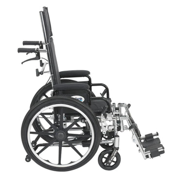 Drive Medical Viper Plus wheelchair, side view with backrest upright