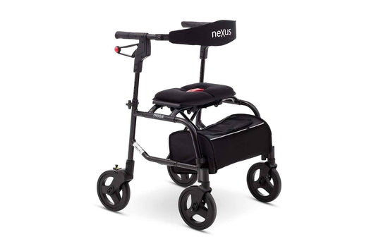 Foldable neXus 3 Rollator Walker – Durable Cable-Free Mobility by Human Care | Care Made Canada