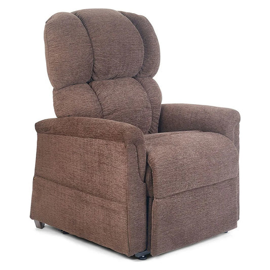 Golden MaxiComforter PR535 lift chair in Bittersweet, seated upright on a white background