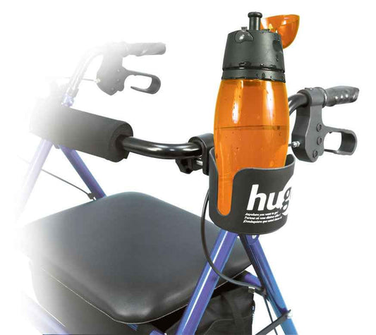 Hugo Universal Cup Holder – Adjustable Drink Mount for Walkers & Wheelchairs