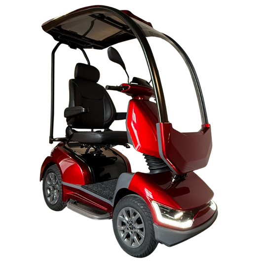 MOVO Mach Mobility Scooter — Burgundy