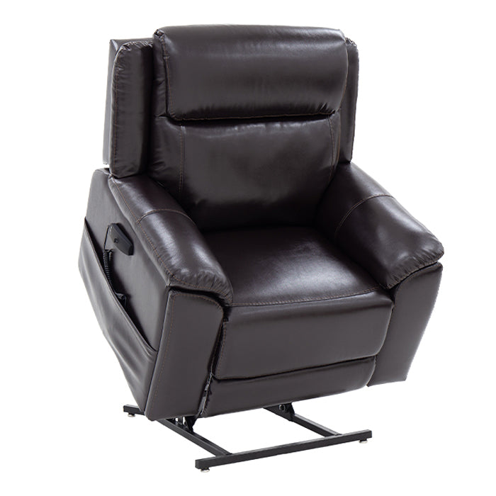 Pride Evolution LC-435 lift chair in chestnut upholstery
