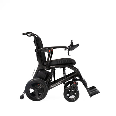 Travel Buggy AEROLUX 2C power chair in Black, side studio view