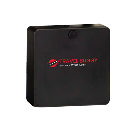 Black Travel Buggy AEROLUX 24V 10Ah lithium-ion replacement battery for power wheelchairs.
