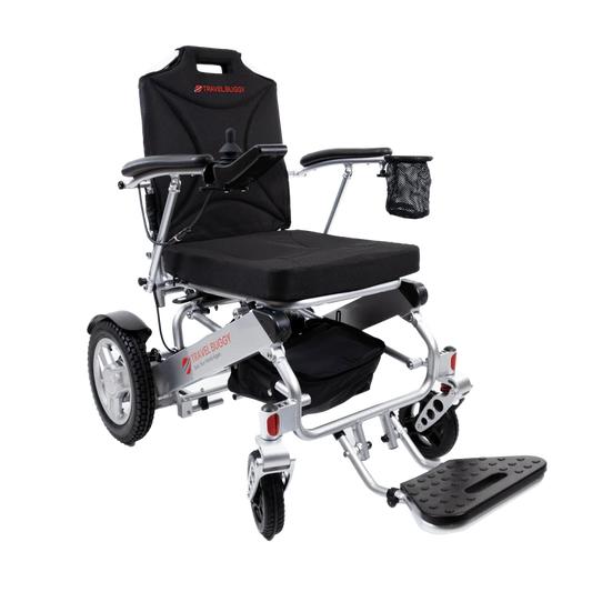 Travel Buggy City 2 Plus Folding Power Chair with LCD Display and Compact 3-Piece Design – Lightweight Power Wheelchair Canada | CareMade