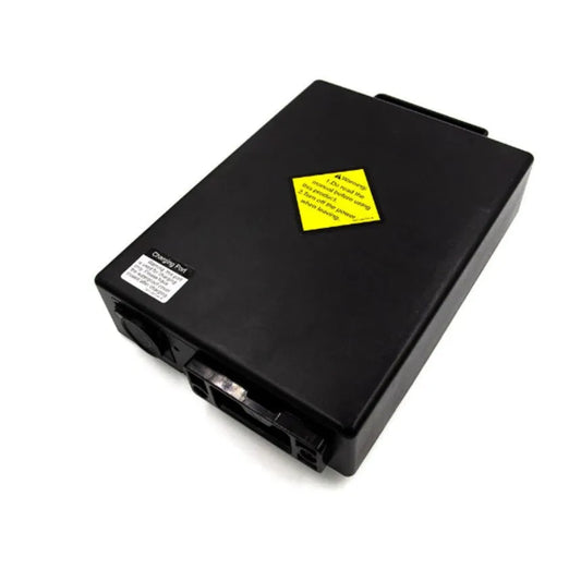 Top angle view of the Travel Buggy DASH and DASH Gen II 24V 10Ah lithium-ion replacement battery.