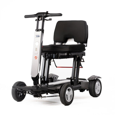 Travel Buggy HELIX scooter, opposite front three-quarter studio view