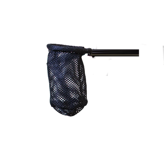 Black Travel Buggy flexible mesh cup holder featuring a rigid armrest mounting bracket for the City 2 Plus and Dash power chairs.