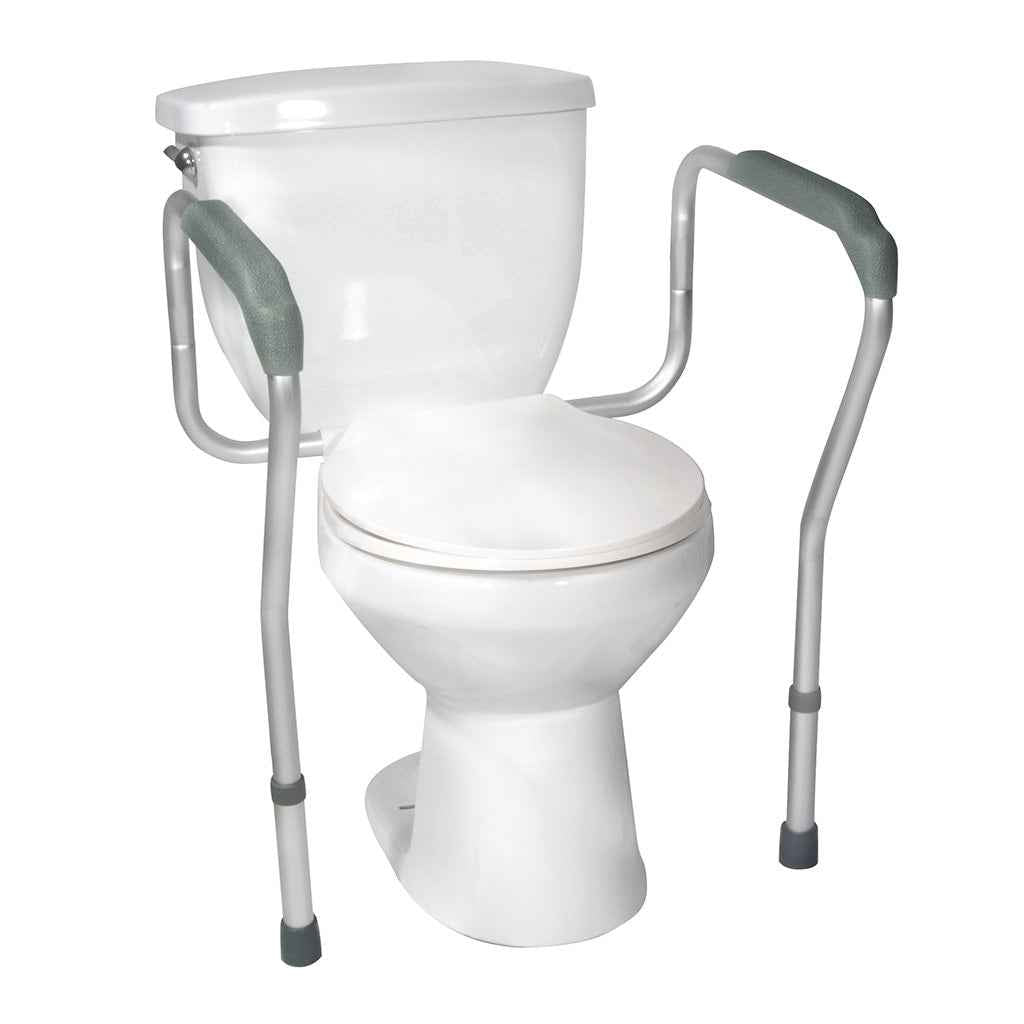 Drive Medical Toilet Safety Frame – Adjustable Padded Arms