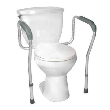 Drive Medical Toilet Safety Frame – Adjustable Padded Arms