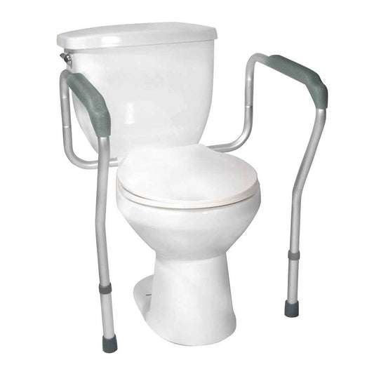 Drive Medical Toilet Safety Frame – Adjustable Padded Arms