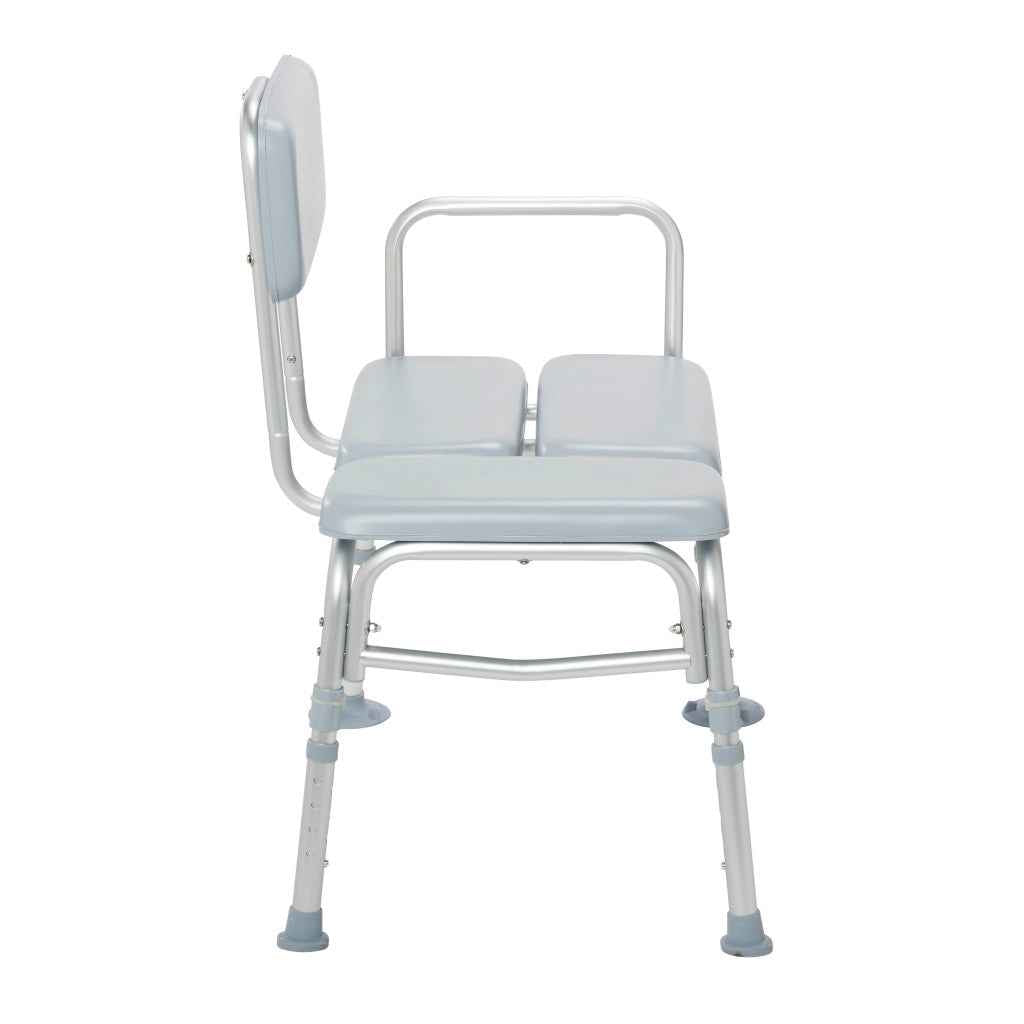 Drive Medical Padded Transfer Bench — Reversible with 400 lb Capacity