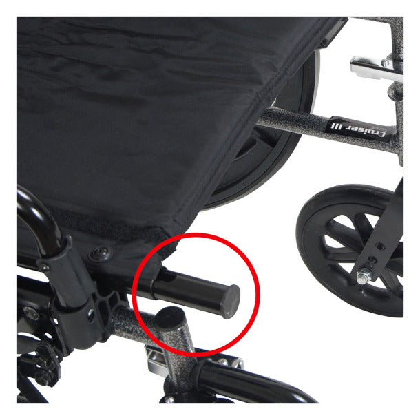 Drive Medical Cruiser X4 Wheelchair – Foldable, Lightweight & Adjustable
