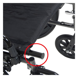 Drive Medical Cruiser X4 Wheelchair – Foldable, Lightweight & Adjustable