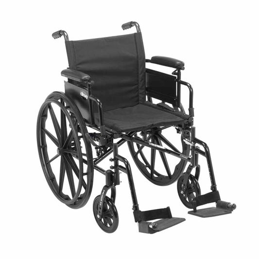 Drive Medical Cruiser X4 Wheelchair – Foldable, Lightweight & Adjustable