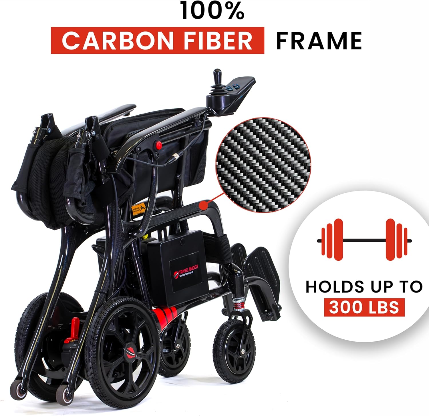AEROLUX by Travel Buggy – Lightweight Folding Power Chair