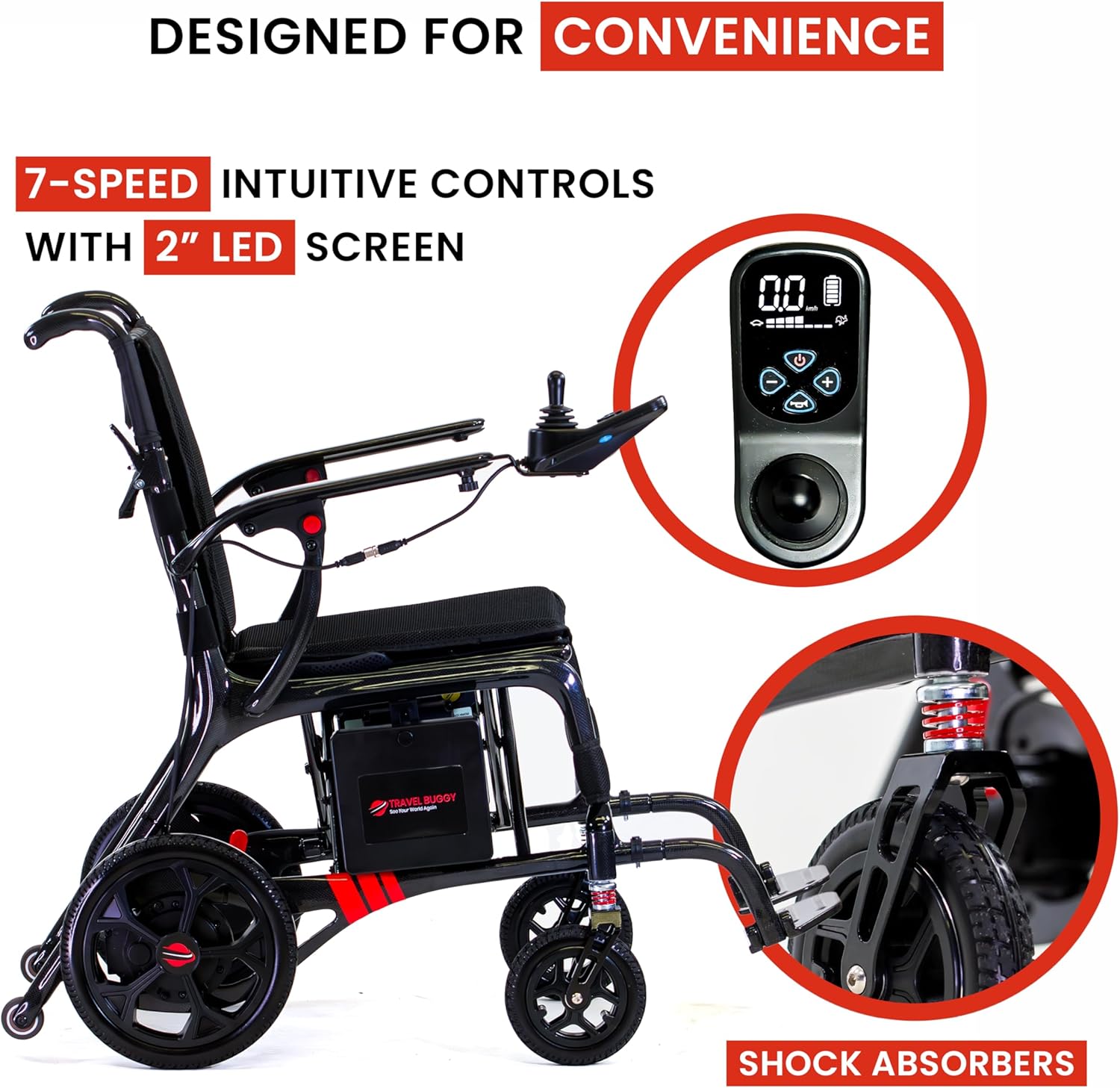 AEROLUX by Travel Buggy – Lightweight Folding Power Chair