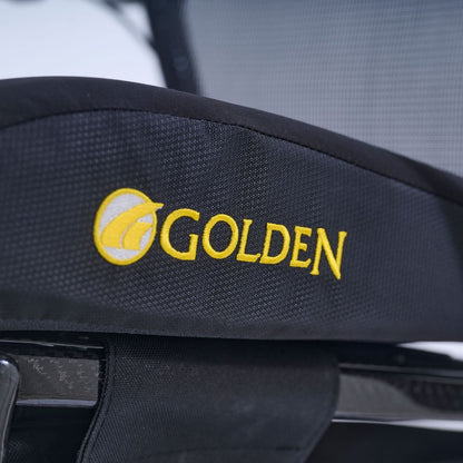 Golden logo on the Cricket LT GP309 seat back