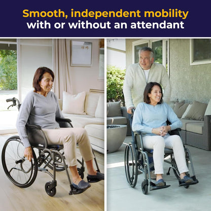 Drive Medical AeroFly Ultra-Lite Wheelchair – Lightweight Folding Magnesium Wheelchair – Canada