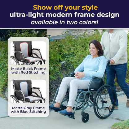 Drive Medical AeroFly Ultra-Lite Wheelchair – Lightweight Folding Magnesium Wheelchair – Canada
