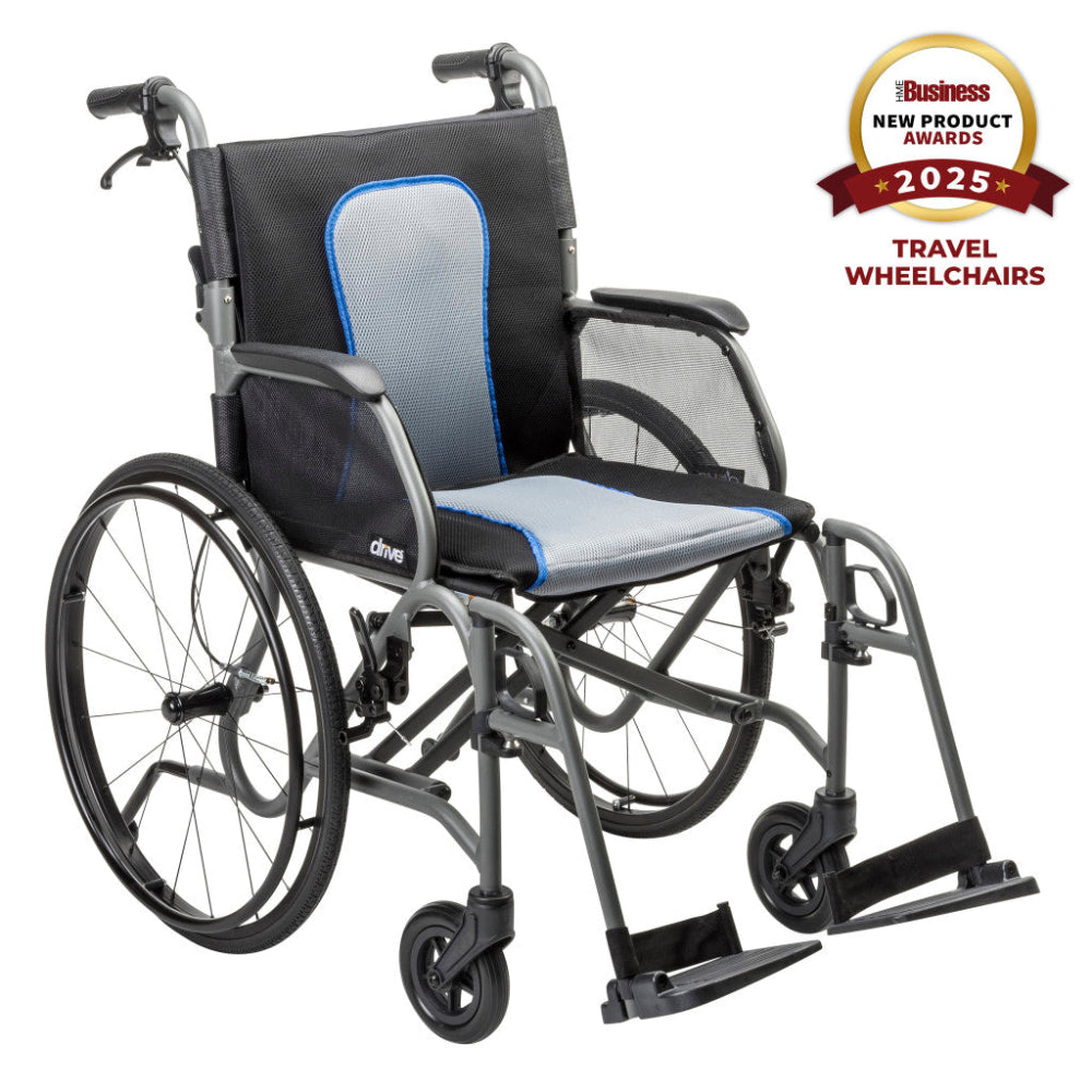 Drive Medical AeroFly Ultra-Lite Wheelchair – Lightweight Folding Magnesium Wheelchair – Canada - view 4