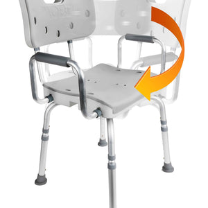 MOBB Swivel Shower Chair 3.0 – Rotating Seat with Handles for Safer Transfers - Care Made