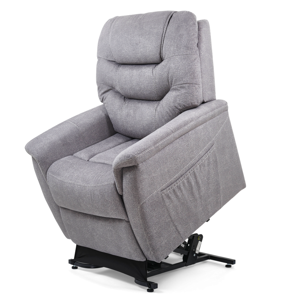 Load video: Golden Dione PL446 Lift Chair – MaxiComfort® Power Recliner with Headrest &amp; Lumbar