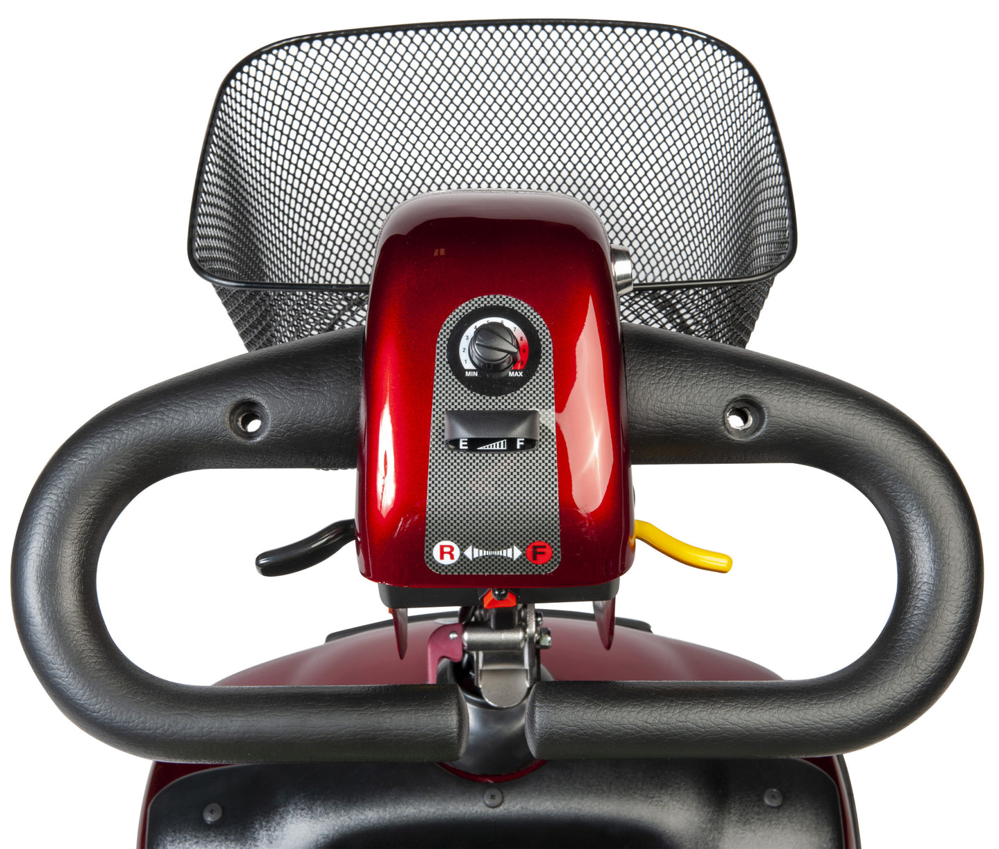 Shoprider Spirit GK-10 — tiller close-up