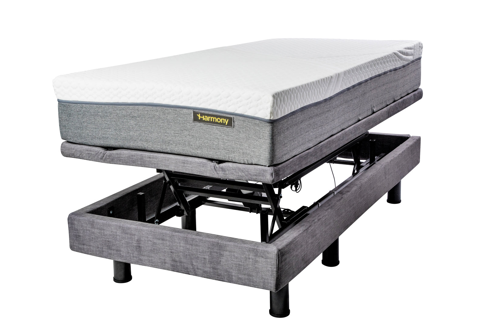 Harmony Hi-Low Adjustable Bed Base with Massage and Height Control