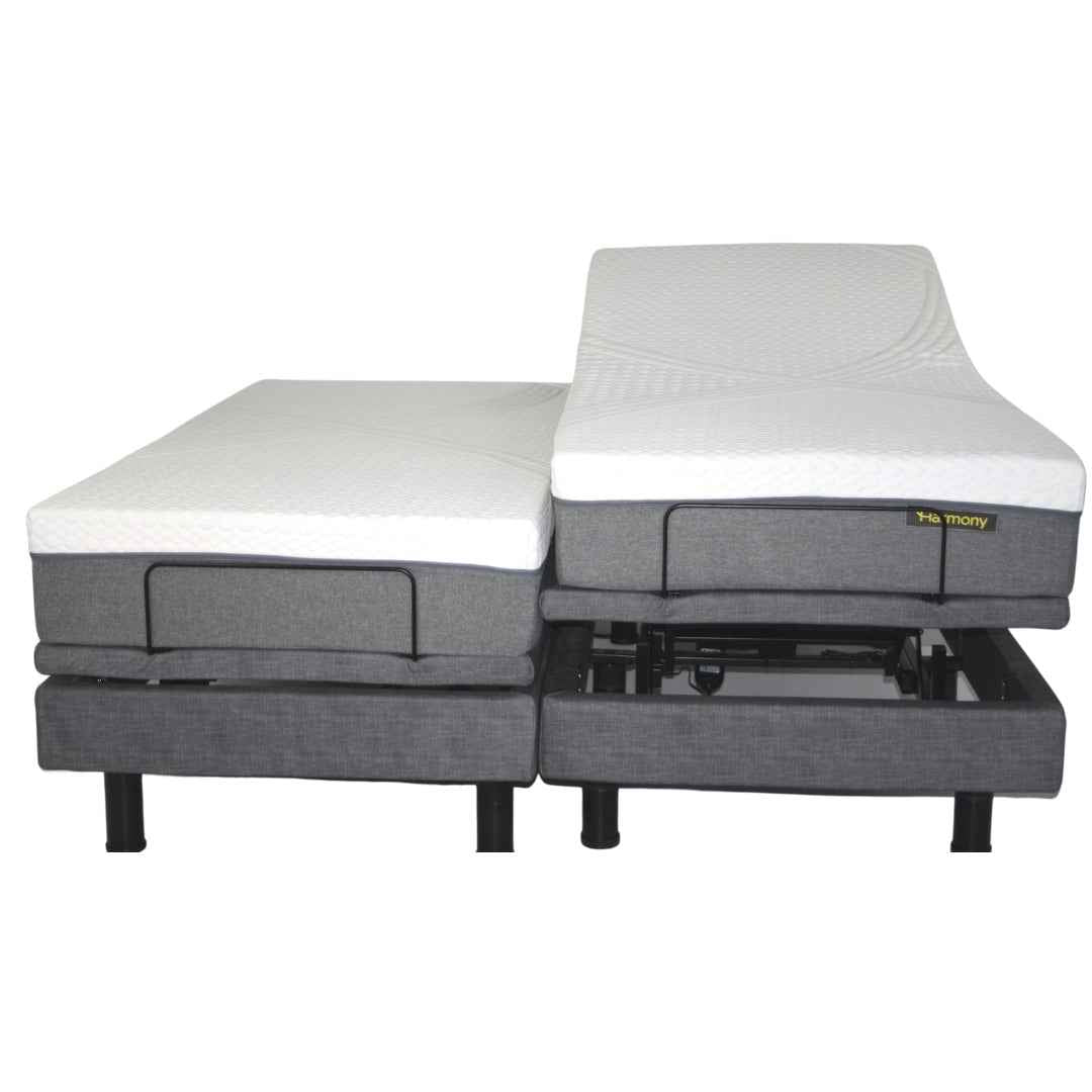 Harmony Hi-Low Adjustable Bed Base with Massage and Height Control - Care Made