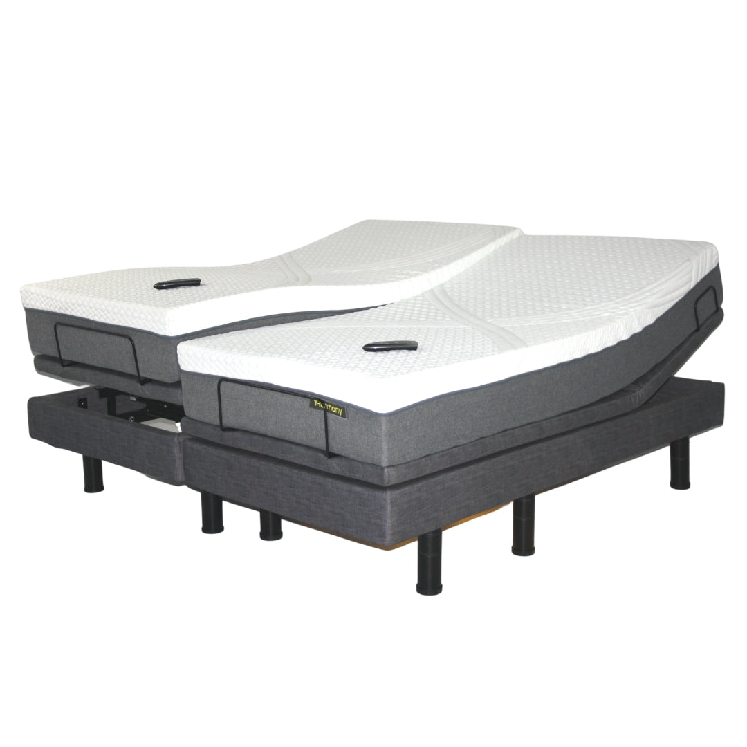 Harmony Hi-Low Adjustable Bed Base with Massage and Height Control
