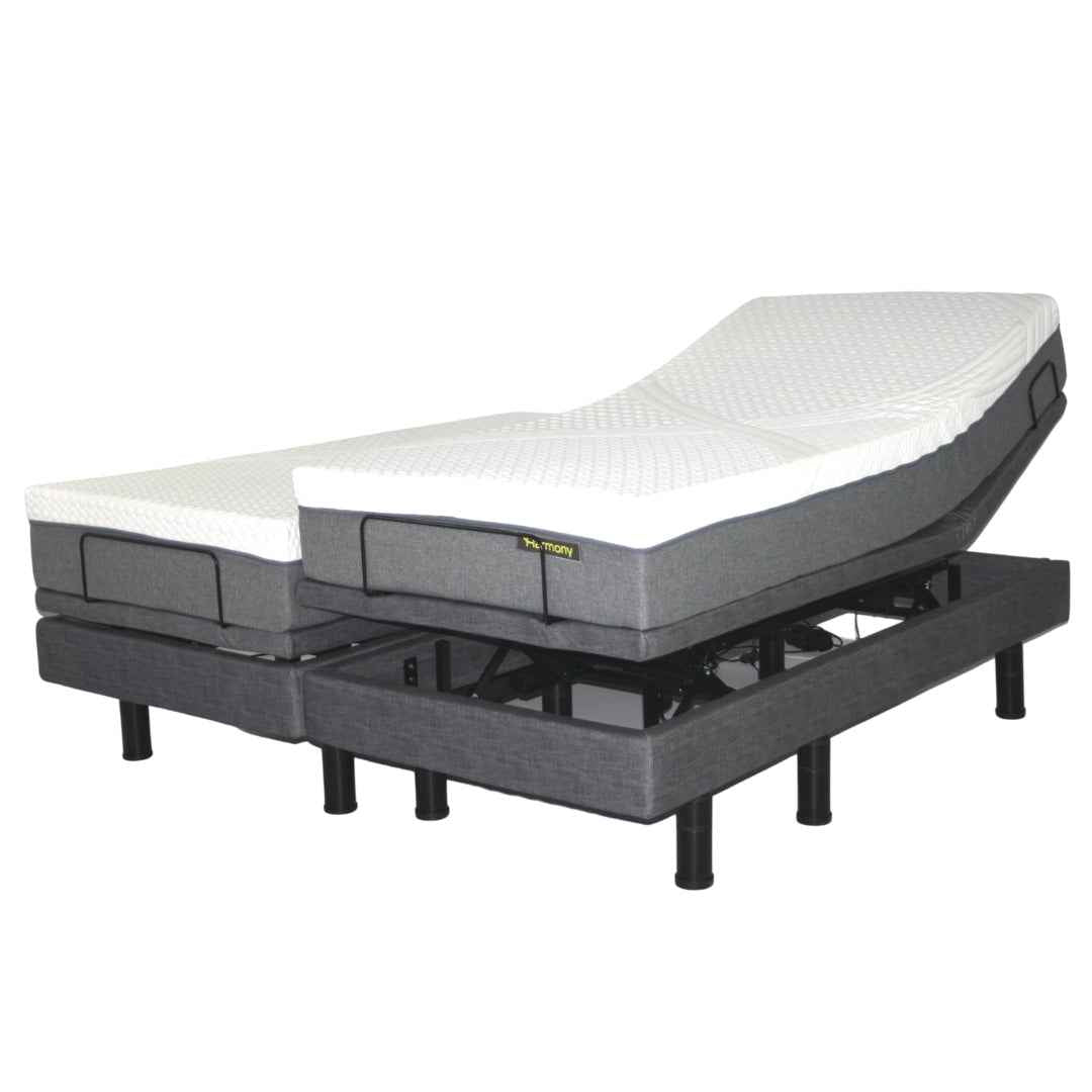 Harmony Hi-Low Adjustable Bed Base with Massage and Height Control - Care Made