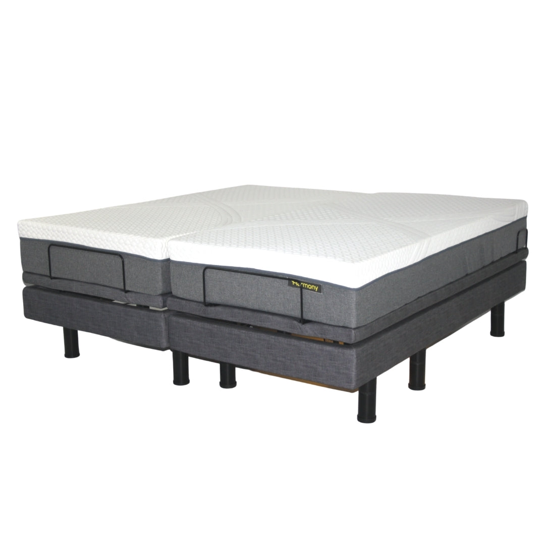 Harmony Hi-Low Adjustable Bed Base with Massage and Height Control