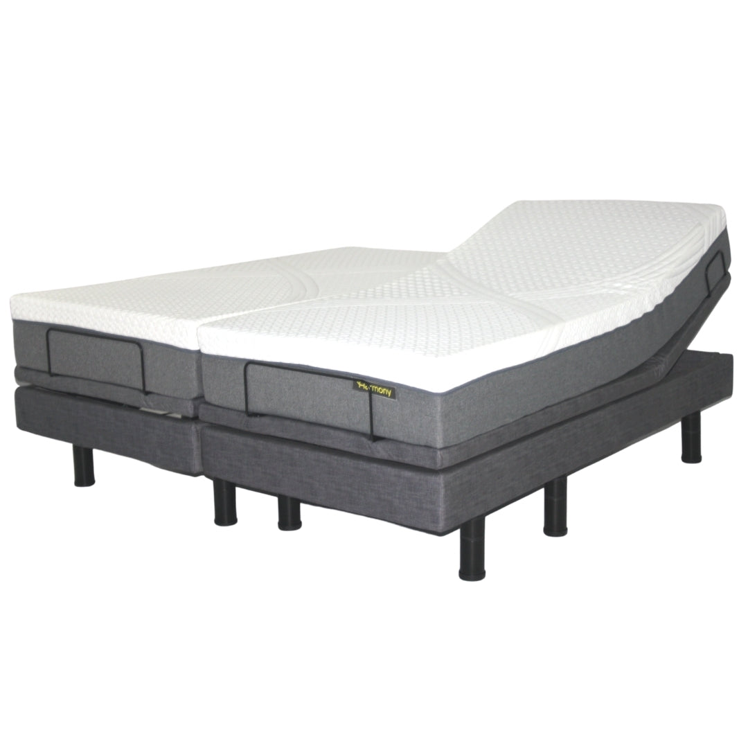 Harmony Hi-Low Adjustable Bed Base with Massage and Height Control