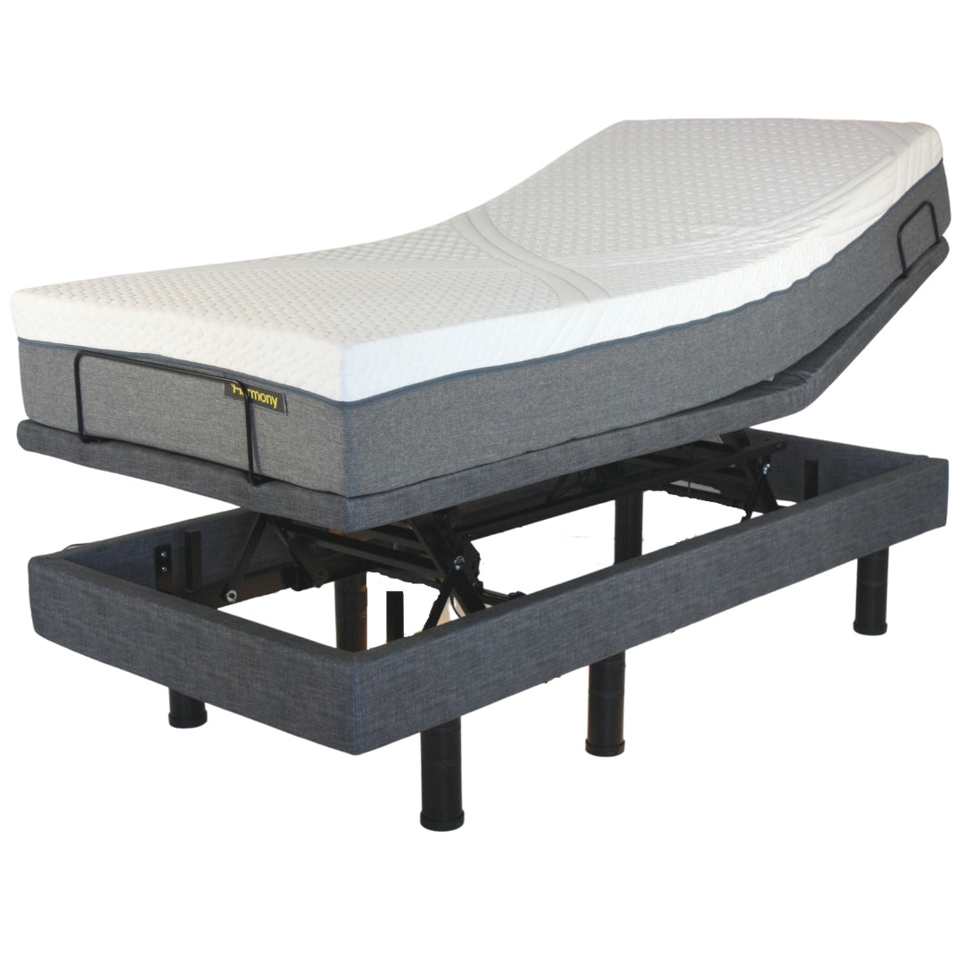 Harmony Hi-Low Adjustable Bed Base with Massage and Height Control