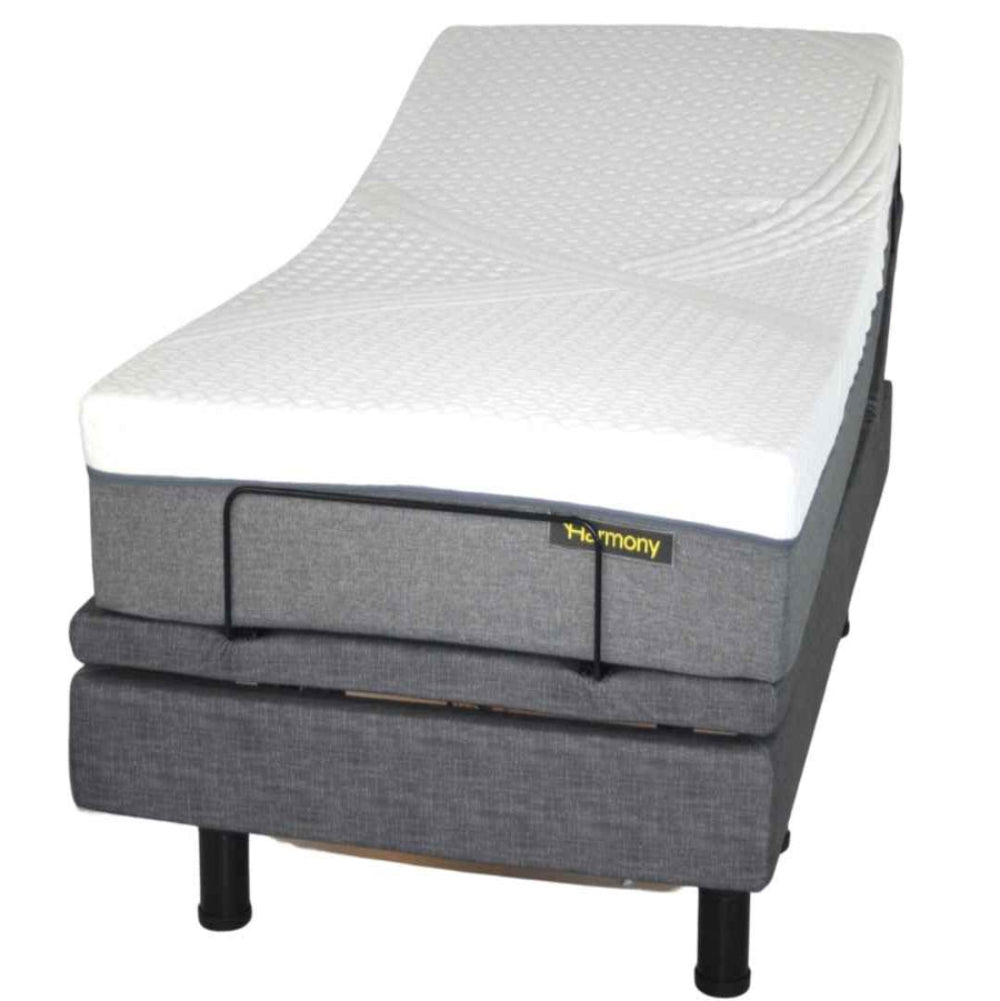 Load video: Harmony Hi-Low Adjustable Bed Base with Massage – Canada