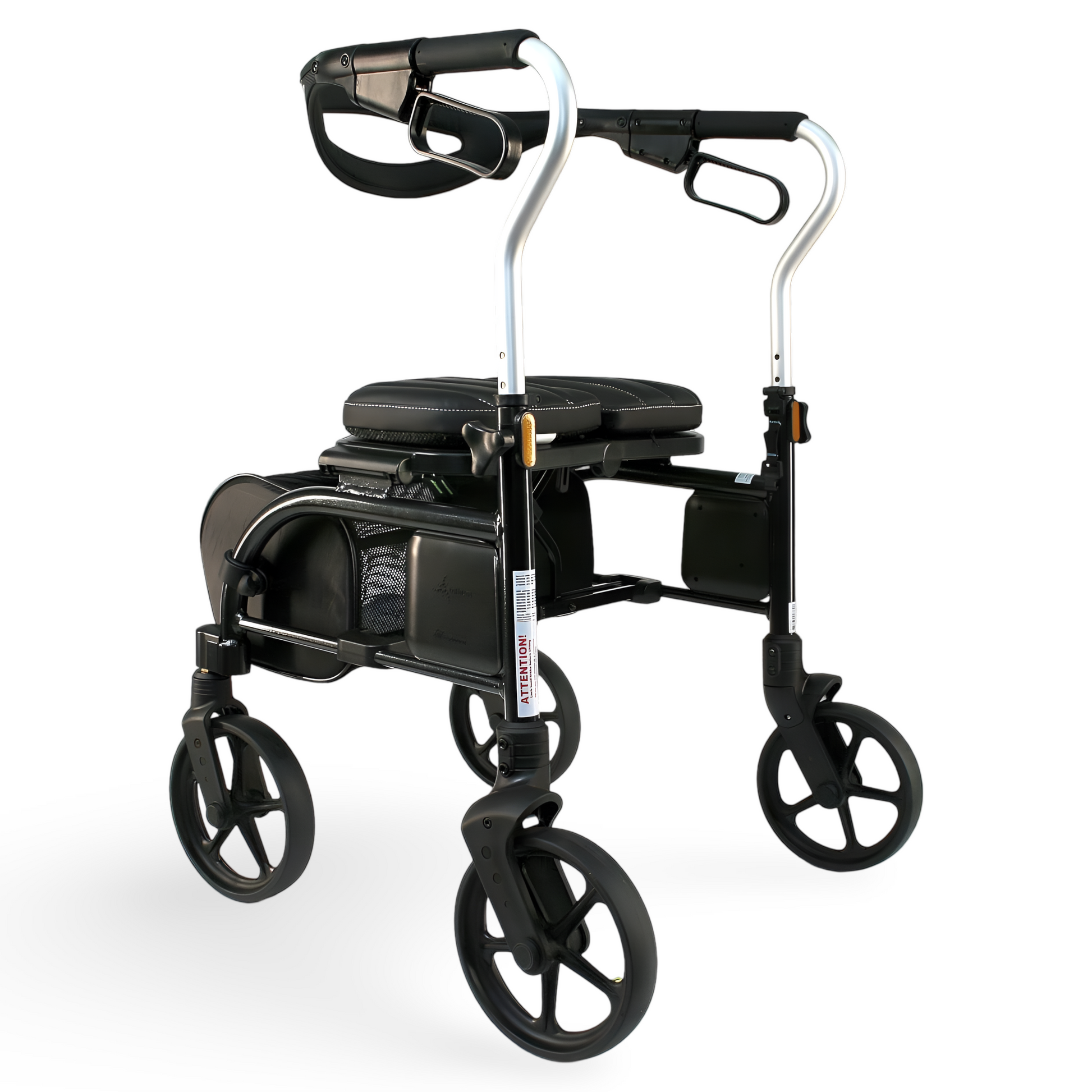 Evolution Trillium Series Walker – Cable-Free Brakes, Padded Seat