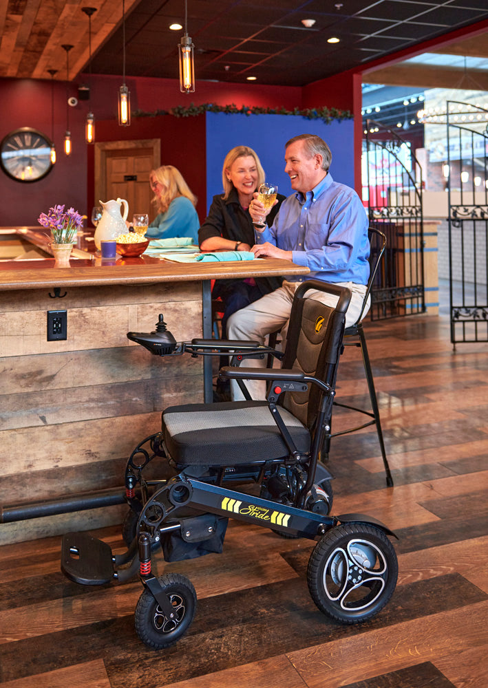 Golden Stride GP301 Folding Power Wheelchair – Lightweight & Portable