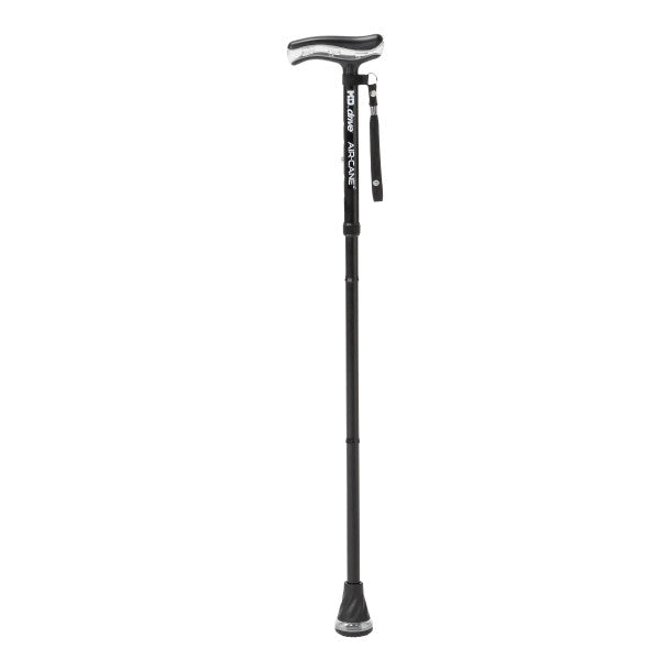 MD by Drive Air-Cane Onyx – Folding Cane with Airgonomic Air-Handle – CareMade Canada