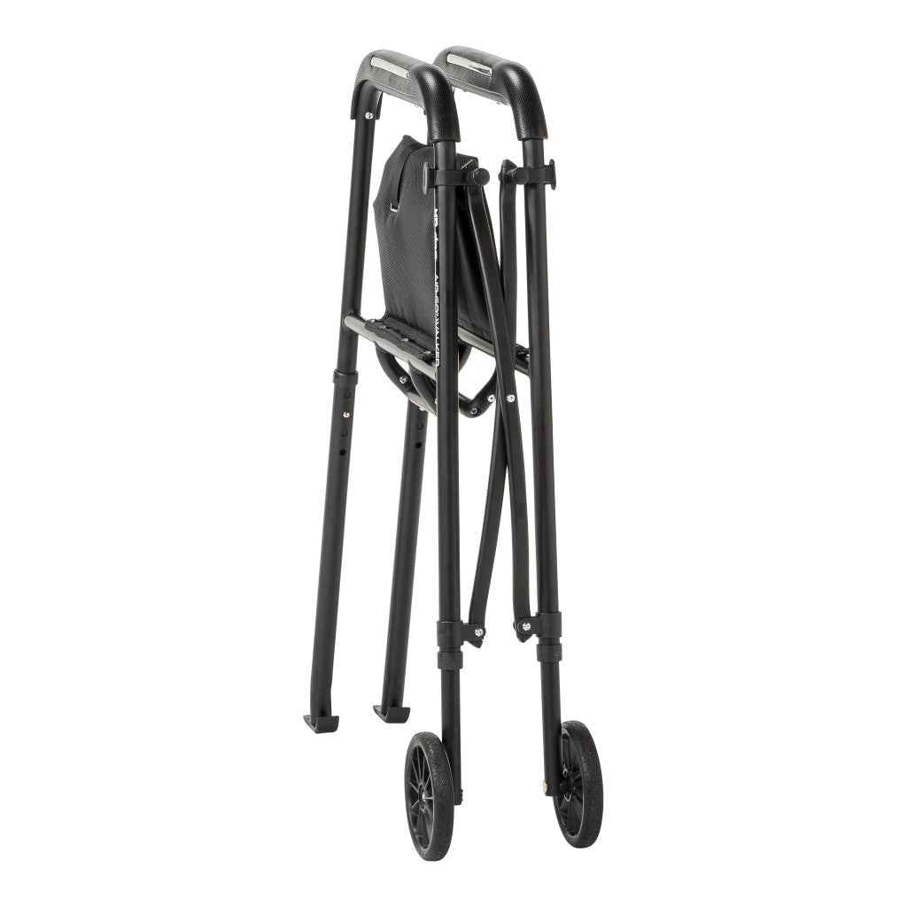 MD by Drive Air-Go Walker in black, lightweight aluminum folding walker