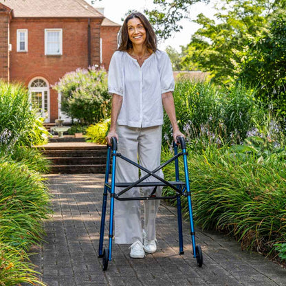MD by Drive Air-Go Walker – Lightweight Folding Walker with Seat – Canada