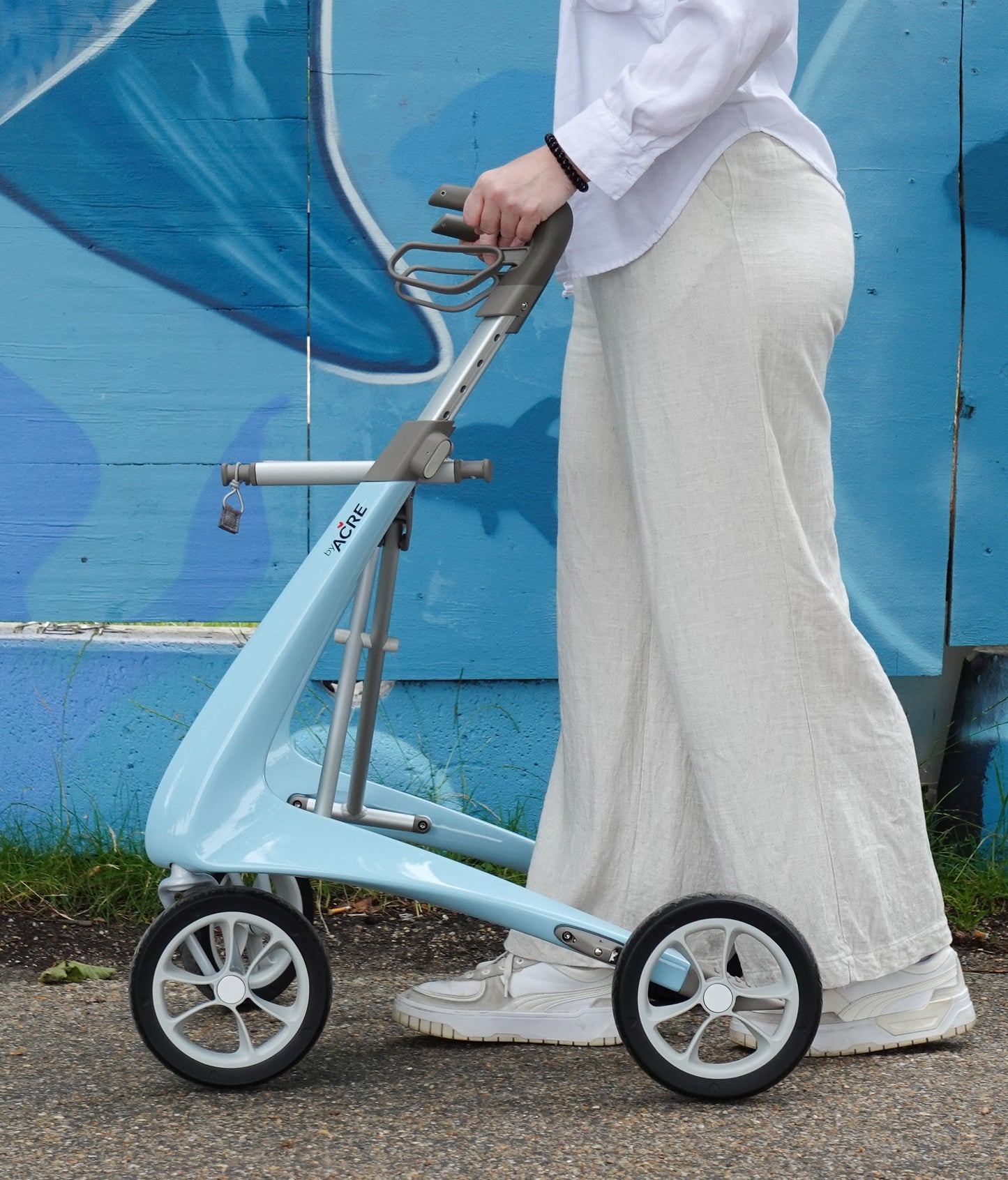 byACRE Carbon Ultralight Rollator Canada, Premium Lightweight Walker with Seat