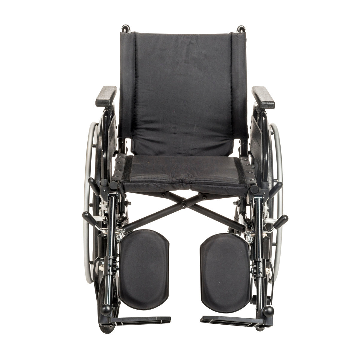 Drive Medical Viper Plus GT wheelchair with elevating leg rests, front view