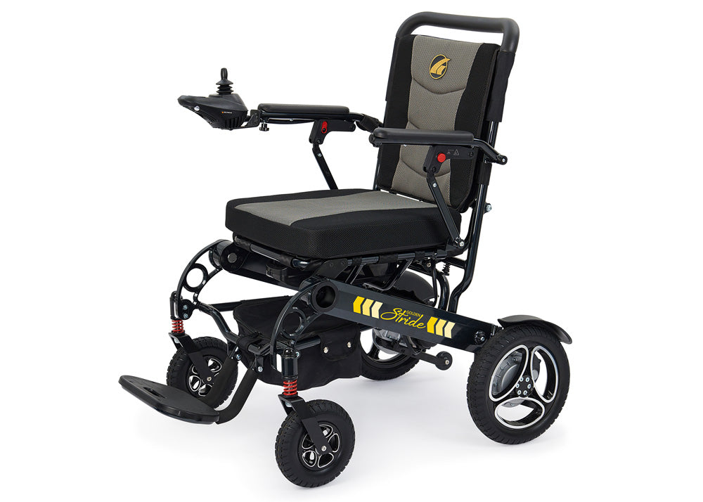 Golden Stride GP301 Folding Power Wheelchair – Lightweight & Portable