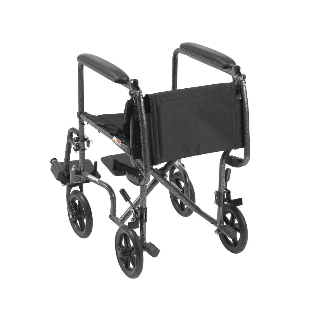 Drive Medical Steel Transport Chair – Lightweight & Foldable for Everyday Use