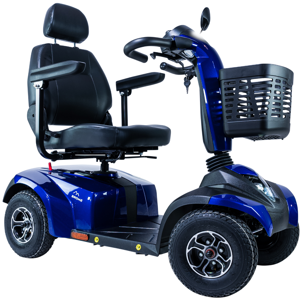 MOVO Brome mobility scooter, Electric Blue and Turquoise