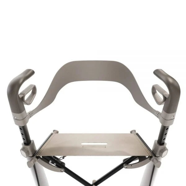 Standalone view of the contoured byACRE Carbon Ultralight backrest, showcasing its supportive shape and durable material.